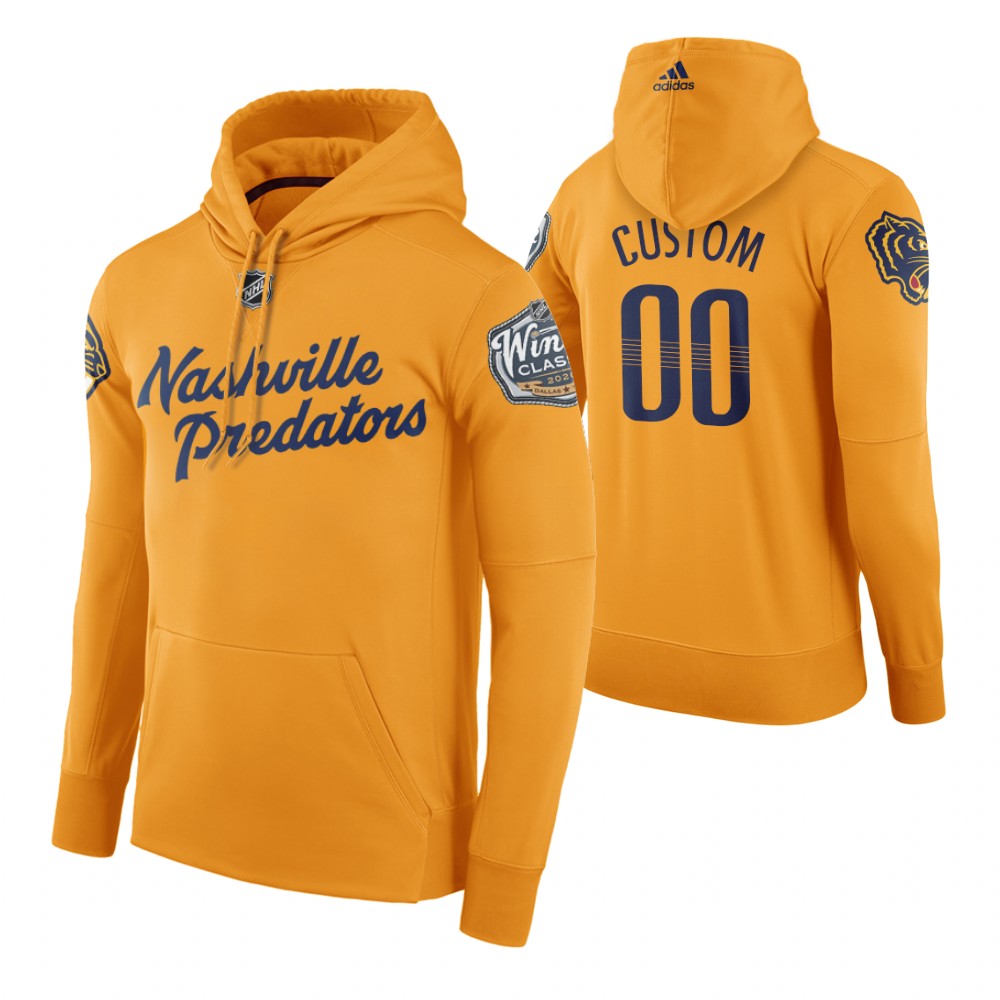 Adidas Predators Custom Men Yellow 2020 Winter Classic Retro NHL Hoodie->customized nhl jersey->Custom Jersey